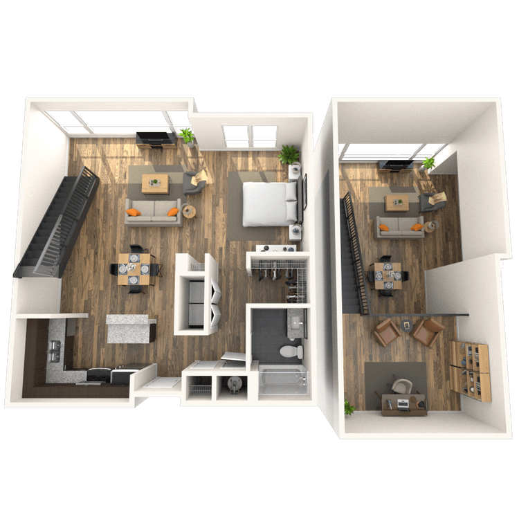 Floorplan image of unit 5406