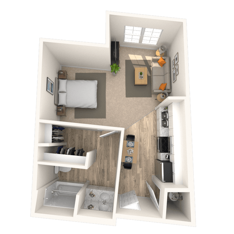 Floorplan image of unit 1303