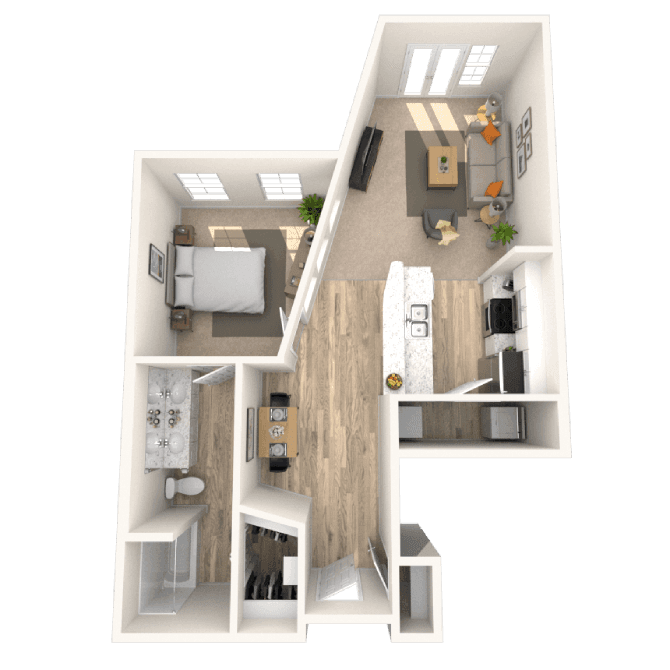 Floorplan image of unit 3110
