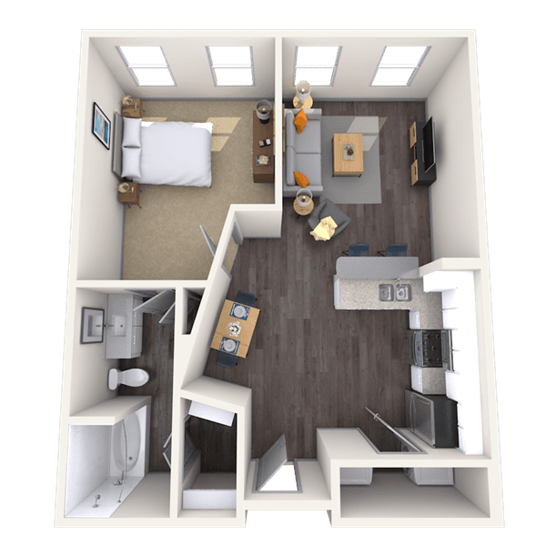 Floorplan image of unit 1210