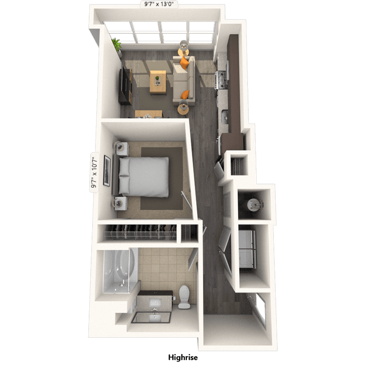 Floorplan image of unit 1803