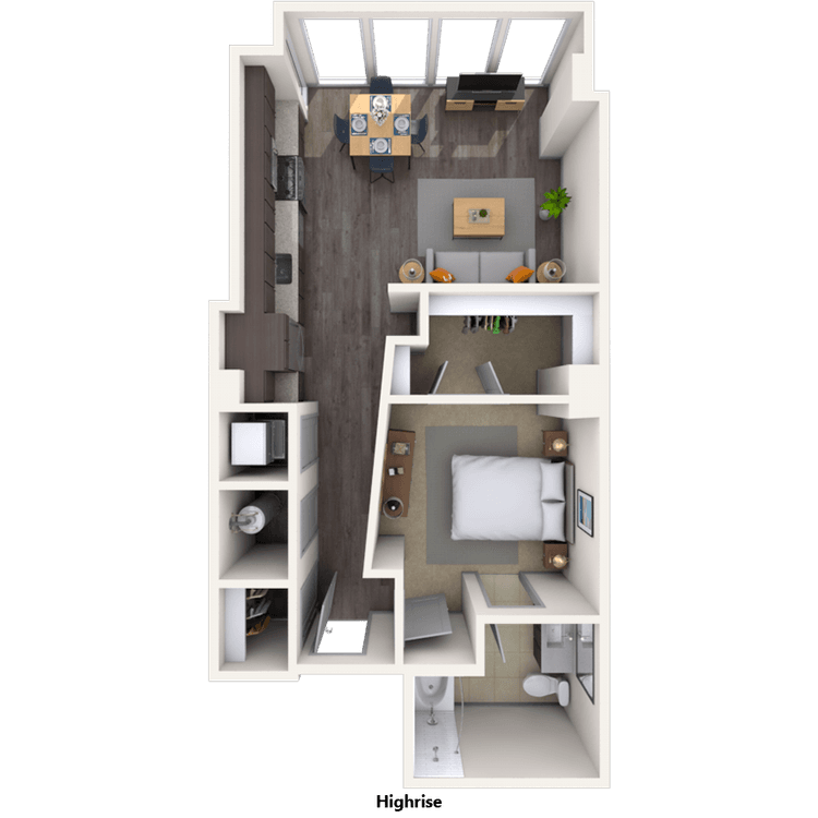 Floorplan image of unit 2102