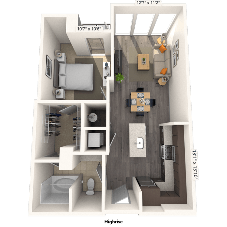 Floorplan image of unit 2415