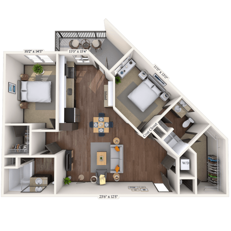 Floorplan image of unit 475