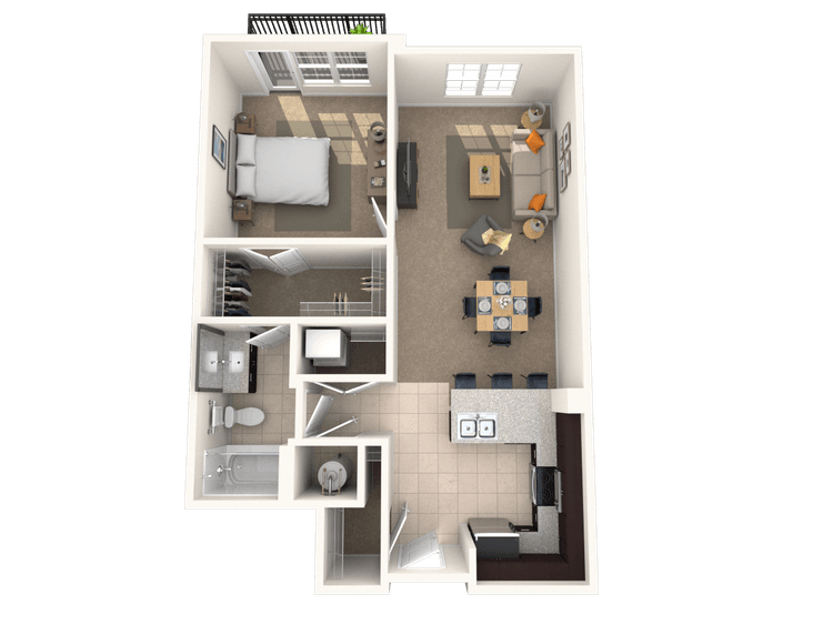 Floorplan image of unit I 2204