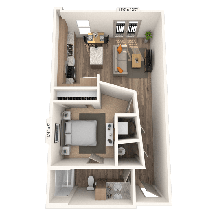 Floorplan image of unit 2213
