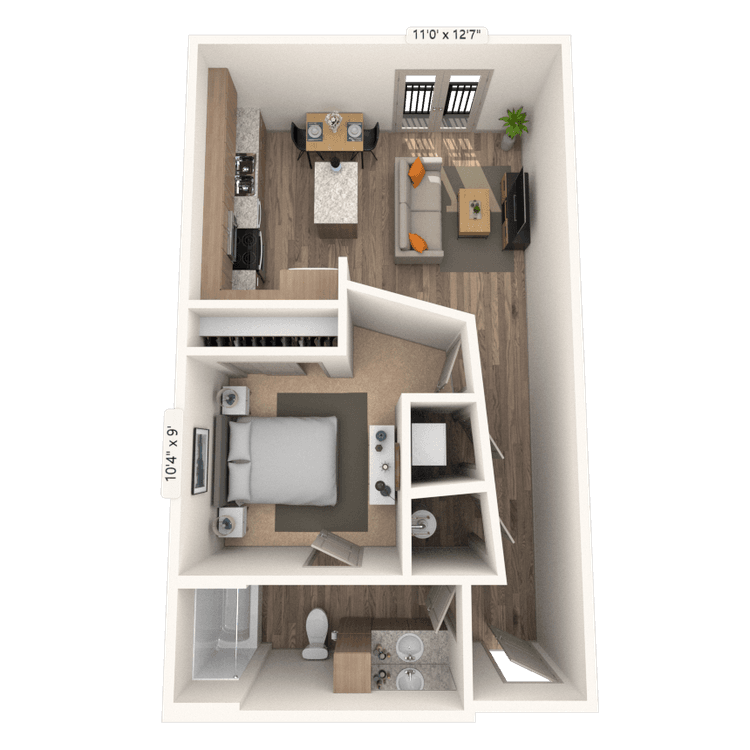 Floorplan image of unit 1112