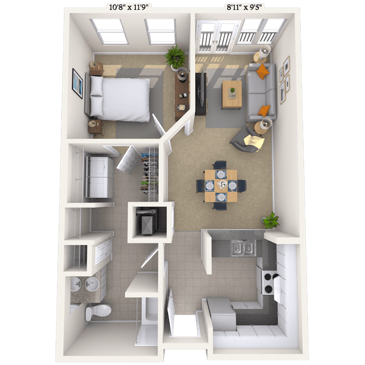 Floorplan image of unit 1215