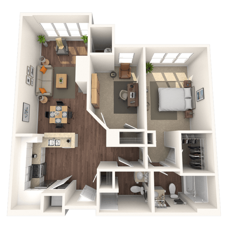 Floorplan image of unit 4213