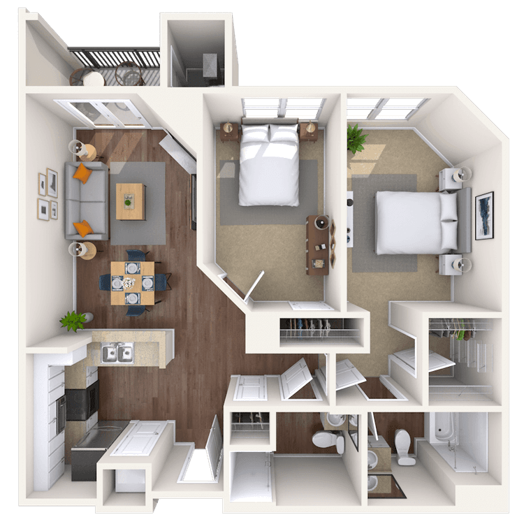 Floorplan image of unit 2341