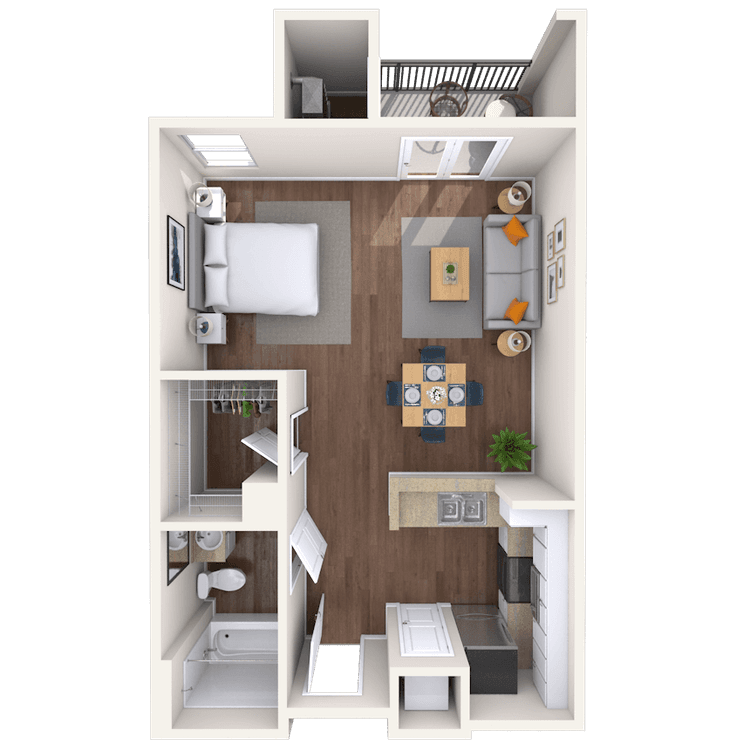 Floorplan image of unit 4419