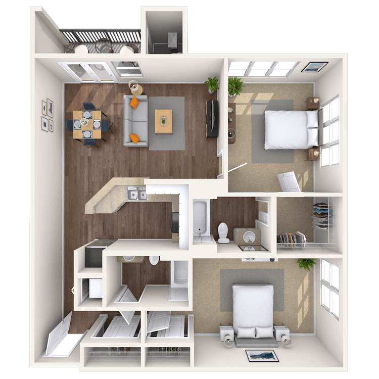 Floorplan image of unit 4428