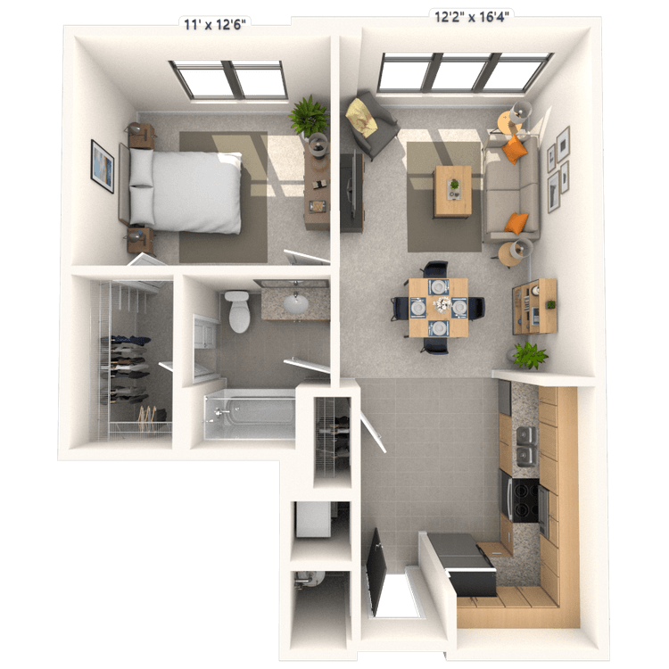 Floorplan image of unit 418JC2