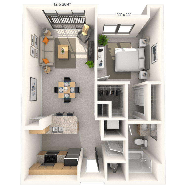 Floorplan image of unit 441JC2