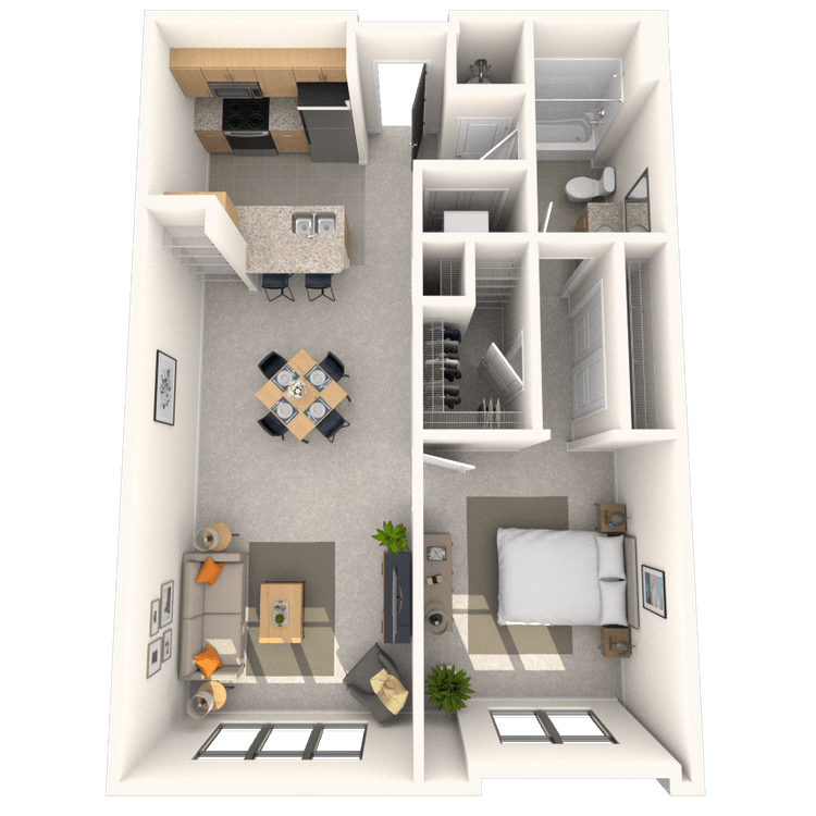 Floorplan image of unit 341JC2