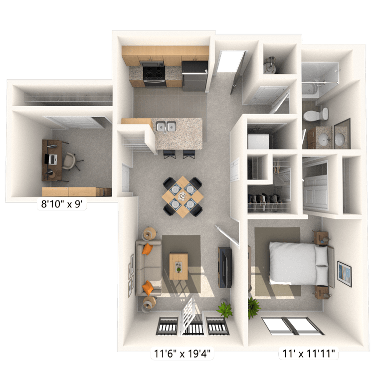 Floorplan image of unit 337JC2