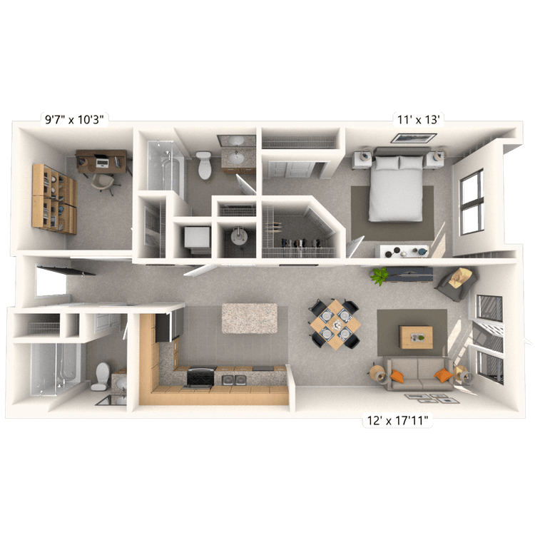Floorplan image of unit 139JC2