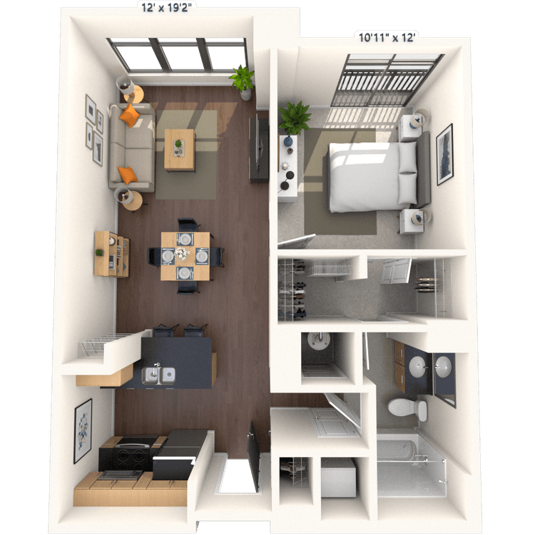 Floorplan image of unit 810HL1