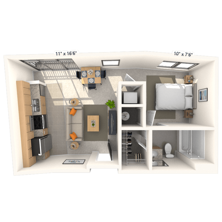 Floorplan image of unit 209JC2