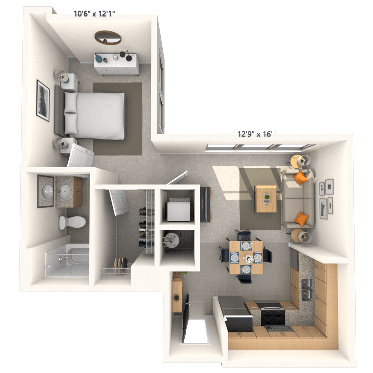 Floorplan image of unit 324JC2