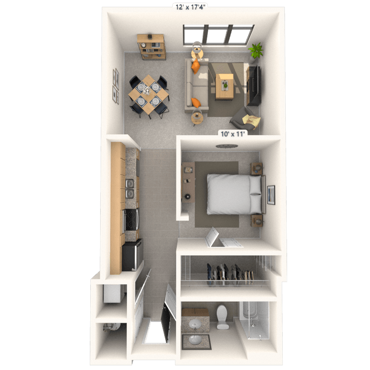 Floorplan image of unit 225JC2