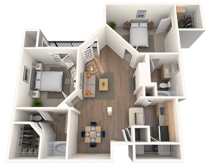 Floorplan image of unit 330