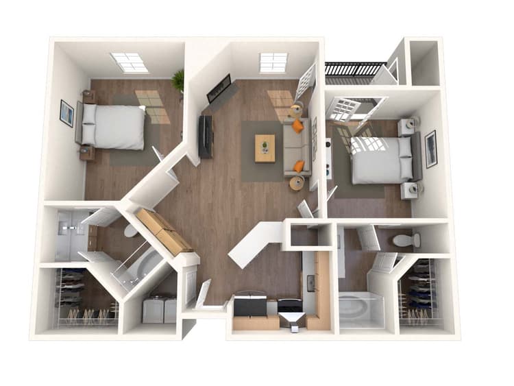 Floorplan image of unit 429
