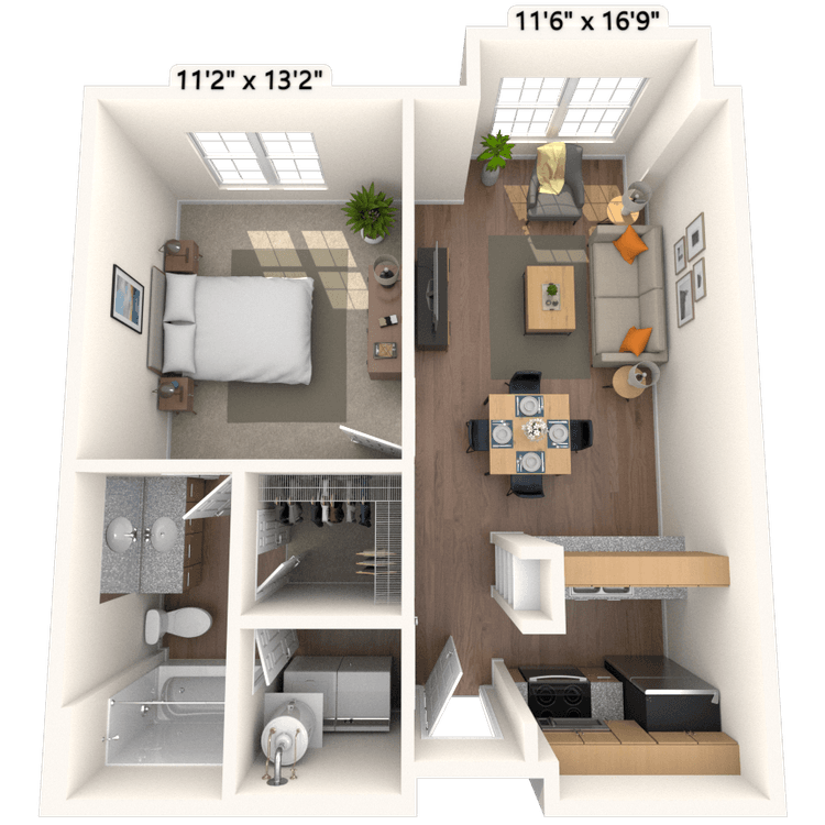 Floorplan image of unit 4347