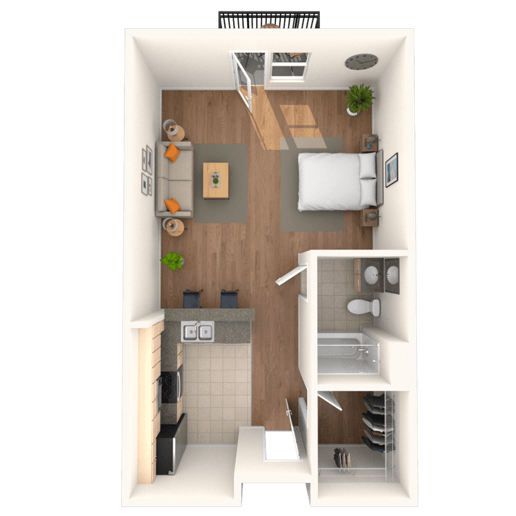 Floorplan image of unit 840