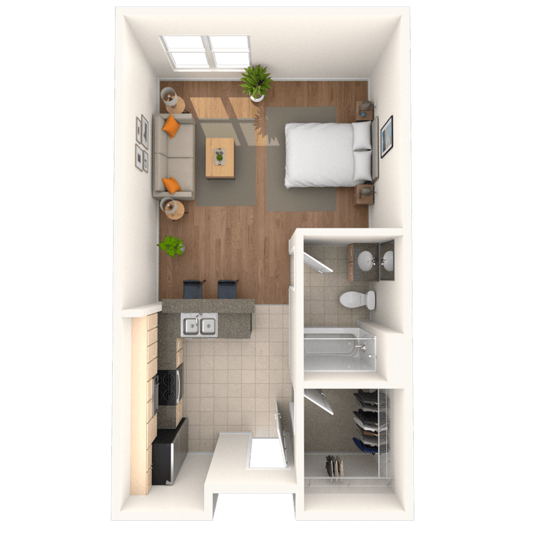 Floorplan image of unit 127