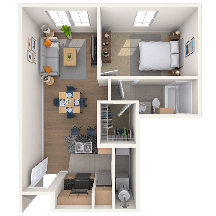 Floorplan image of unit 301