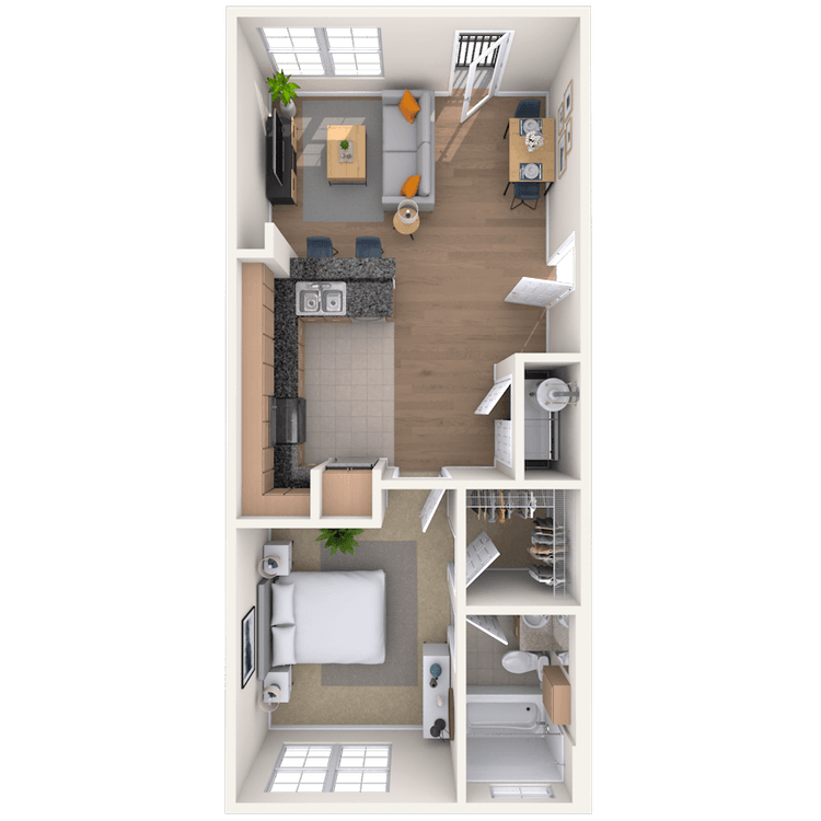 Floorplan image of unit 914