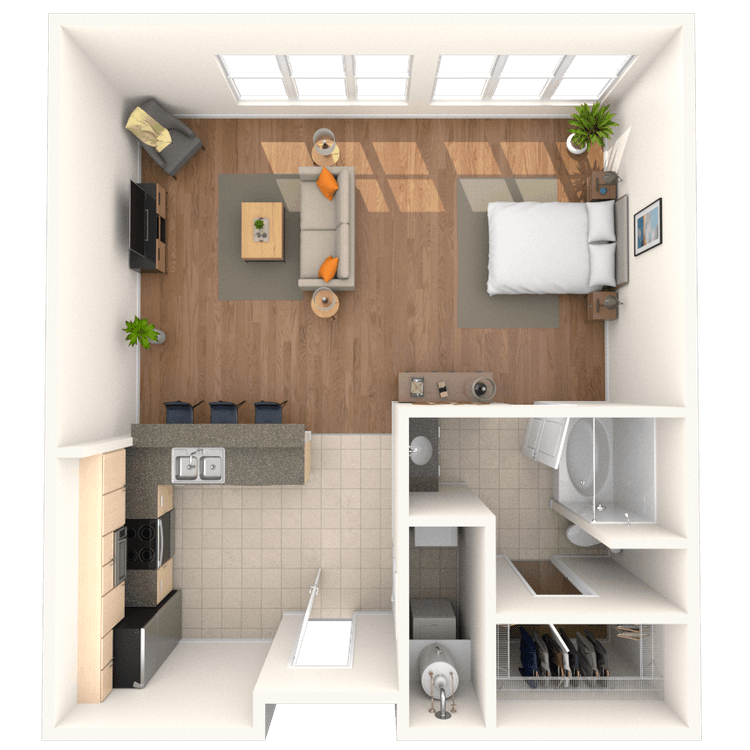 Floorplan image of unit 4115