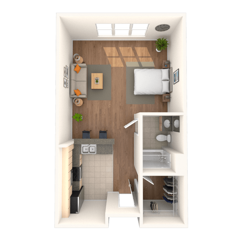 Floorplan image of unit 3123
