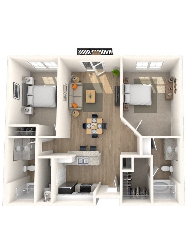 Floorplan image of unit 3610