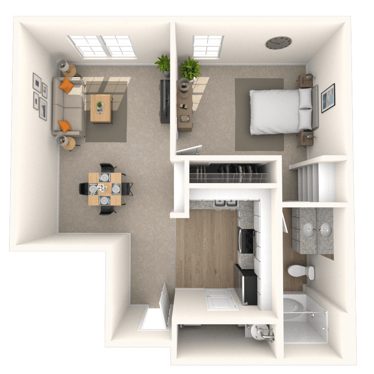 Floorplan image of unit 2742