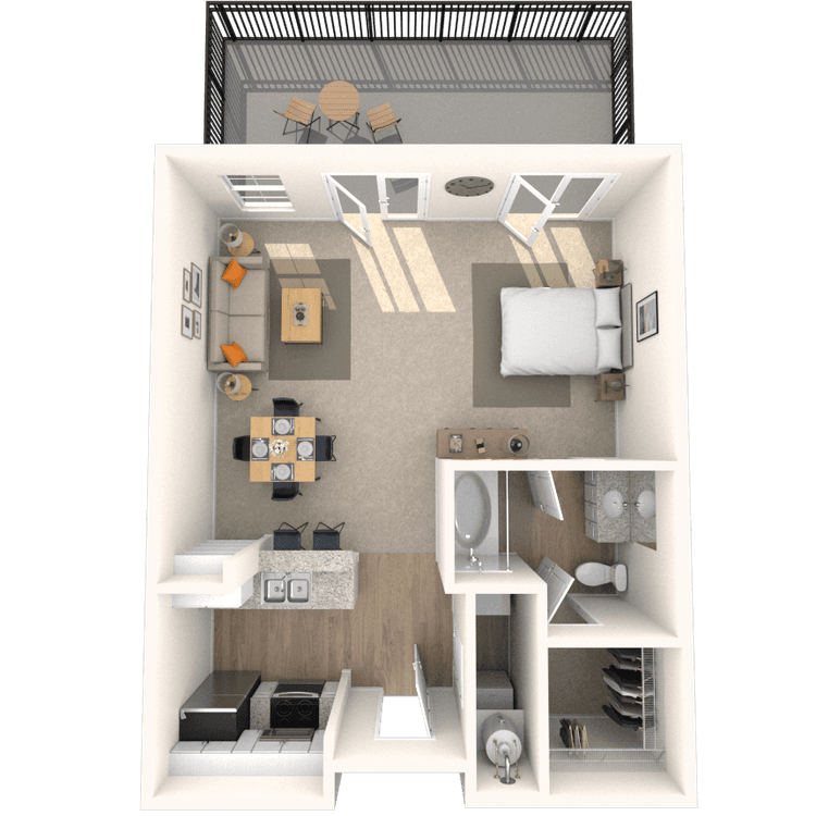 Floorplan image of unit 3327