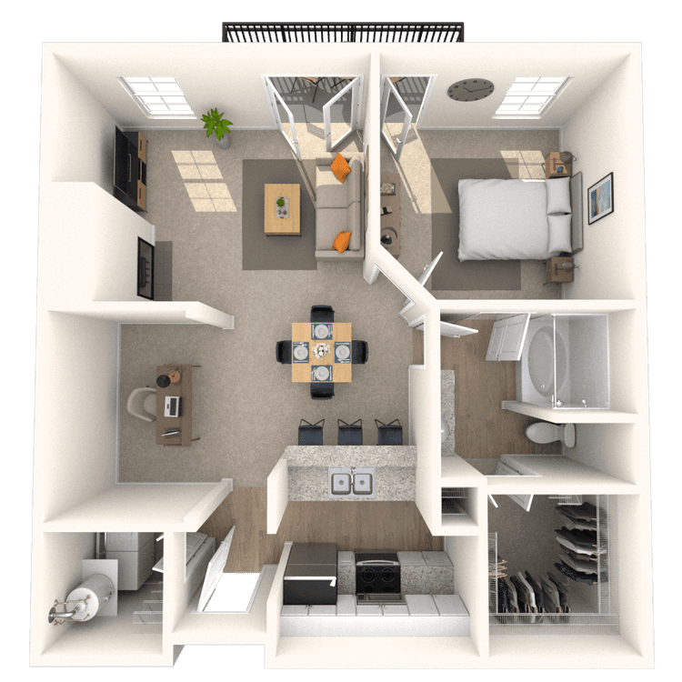 Floorplan image of unit 2350