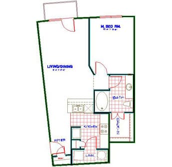 Floorplan image of unit 3129