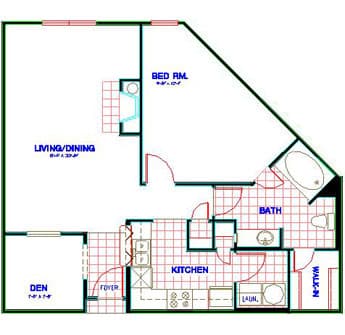 Floorplan image of unit 3313