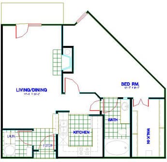 Floorplan image of unit 3341