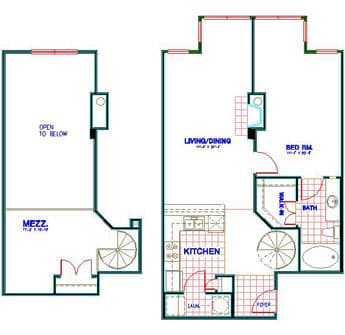 Floorplan image of unit 4328