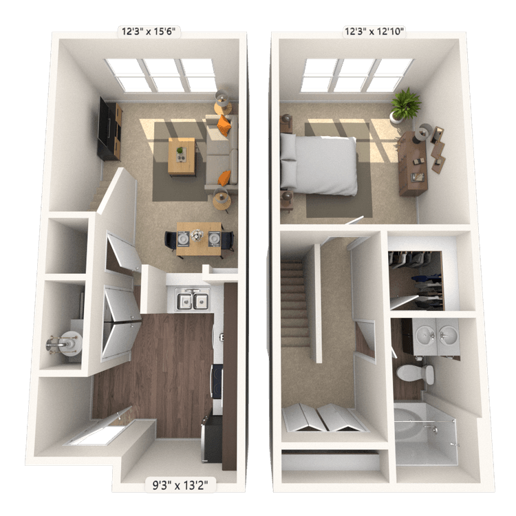 Floorplan image of unit 3510