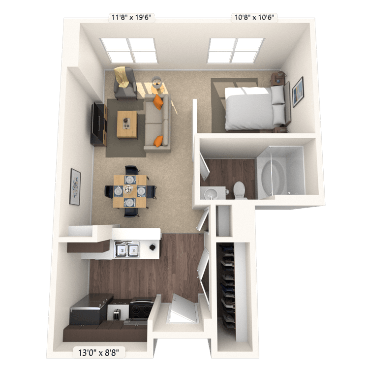 Floorplan image of unit 1131