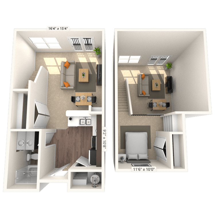 Floorplan image of unit 4104