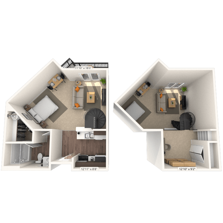 Floorplan image of unit 4306