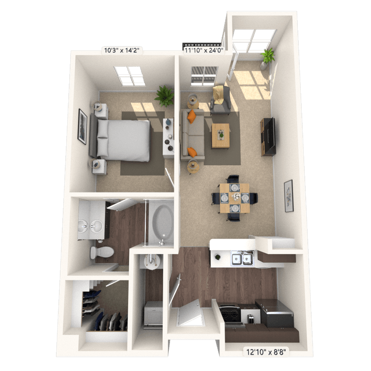 Floorplan image of unit 2213