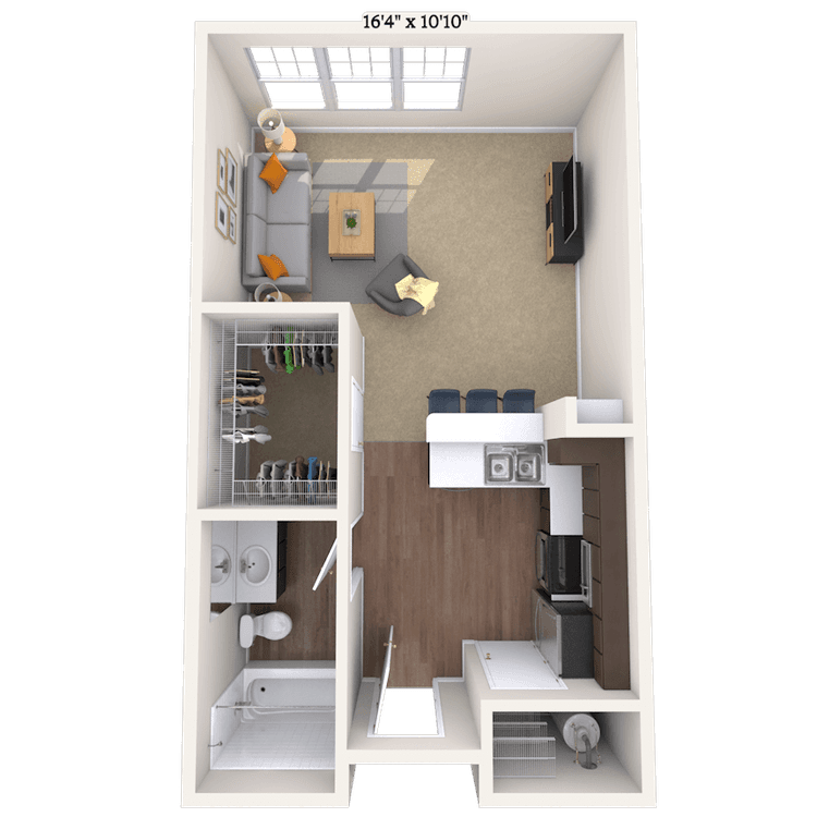 Floorplan image of unit 2204