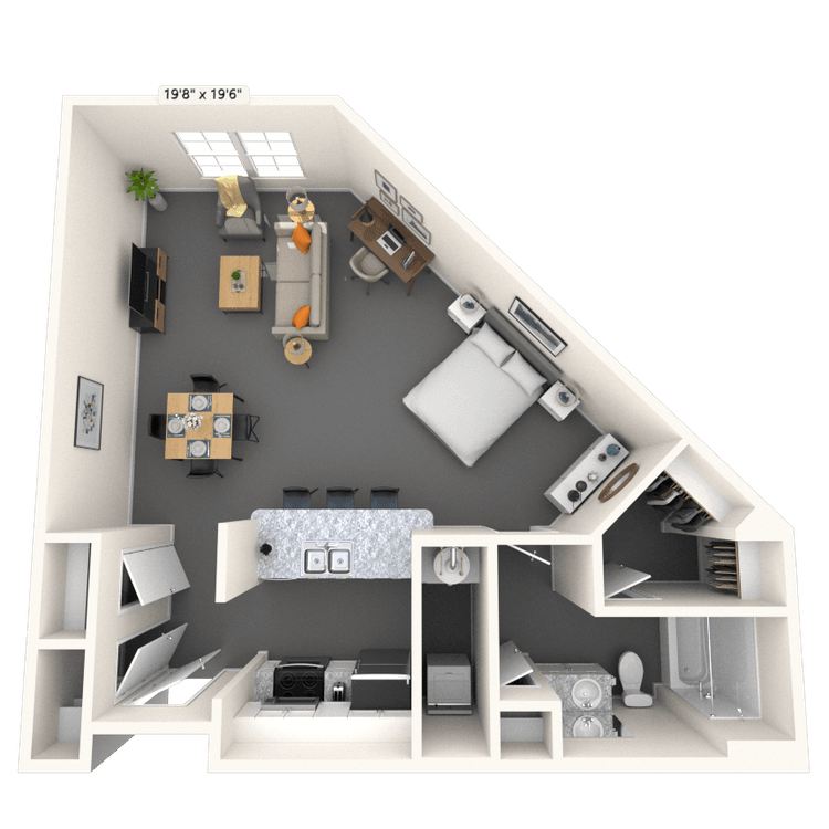 Floorplan image of unit 1338