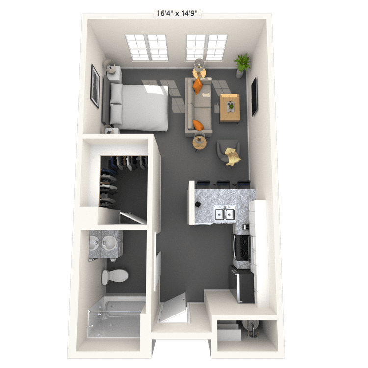 Floorplan image of unit 4118